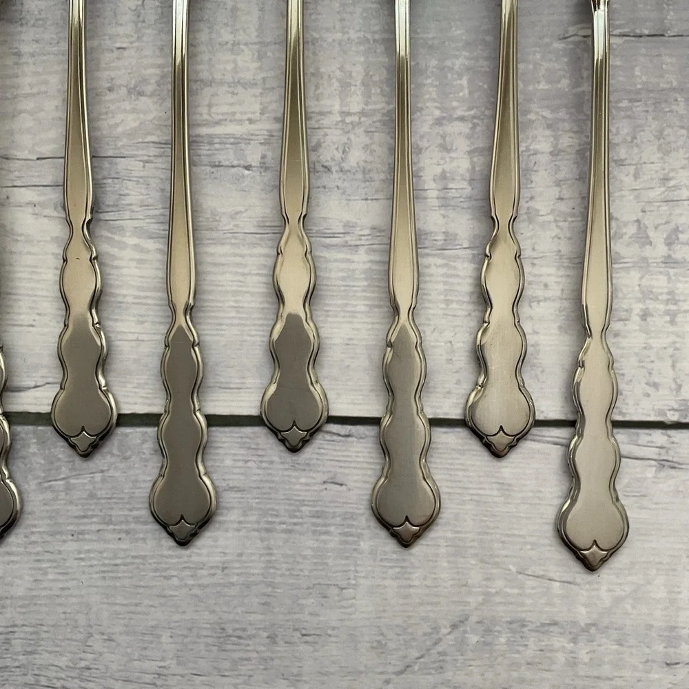 Oneida Distinction Deluxe HH VALERIE Stainless Flatware Cocktail Forks Set Of 10